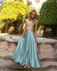 Vestido celeste blue